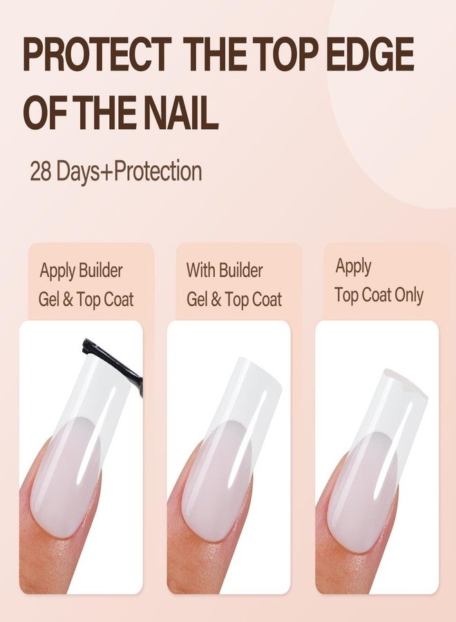 VANSIHO 150Pcs French Gel Nails, Vansiho White French Tip Press on Nails, Milky White Long Square Soft Gel Nail Tips, Acrylic Fake Nails for Nail Art DIY 15 Sizes - Image 5